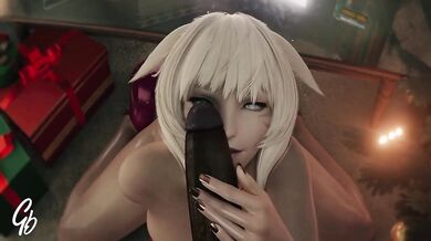'Blacked Out: Miqo'te Sucks and Fucks BBC Creampie - BLACK EDITION'