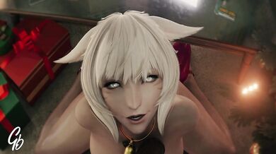 'Blacked Out: Miqo'te Sucks and Fucks BBC Creampie - BLACK EDITION'