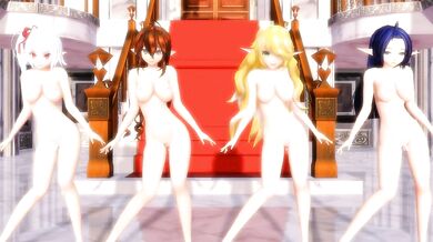 "Pumping Futa Muscles, Balls and Cock in an Erotic Dance Party!"