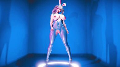 Hey there, sweetie! You look so cute in that bunny costume. Do you want to play a game? I have a fun idea...