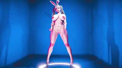 Hey there, sweetie! You look so cute in that bunny costume. Do you want to play a game? I have a fun idea...
