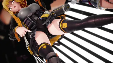 "Nikke, the sexy dancer, shakes her booty to a sensual tune in the hurly burly of the nightclub. (000MMD)"