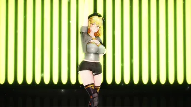 "Nikke, the sexy dancer, shakes her booty to a sensual tune in the hurly burly of the nightclub. (000MMD)"