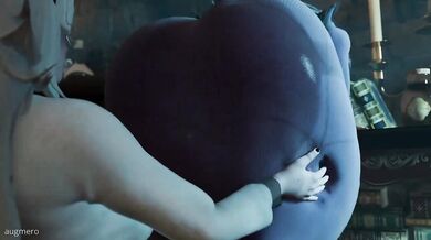 "Jiggling around in her new outfit, the seductive Hex Maniacs ass was hard to miss."