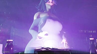 "Jiggling around in her new outfit, the seductive Hex Maniacs ass was hard to miss."