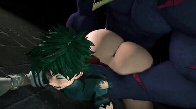 Rewritten: "My deformed butt-hole gets pounded by a muscular stud!"