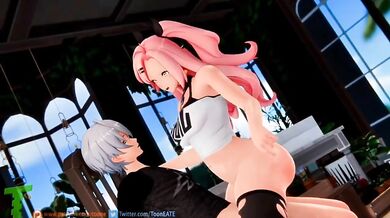 "Nicole's Glitch in Desire: Tooned-up for Hentai Fun"