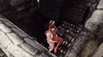 'Futa bangs the blacksmith's wife behind his forge, leaving her breathless.'