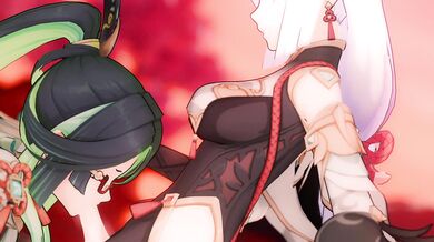 'A Day at the Beach with Ganyu and Shenhe: Clean, Clothed, and Infected Hearts'