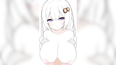 Rewritten as: "The Bond of Love: Sucking and Fingering Big-Breasted Akari's Nipples until Cumshot"