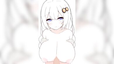 Rewritten as: "The Bond of Love: Sucking and Fingering Big-Breasted Akari's Nipples until Cumshot"