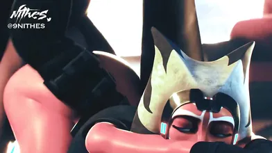 'Slave to her Master's Thirsty Cunt: Ahsoka's Top-down Bottoms-up Adventure with Nithes'.
