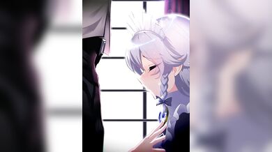 'The Mistress's Maidservant Gives Her Master a Sultry Blowjob'