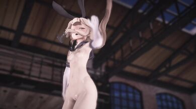 "Rubbing the Honeypot with a Mighty Squirt from Shimakaze in Platinum [MMD R18] Popipapi"