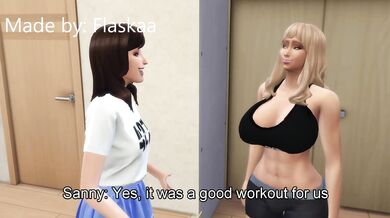 "Busty blonde professor gets fucked by two students in her office"