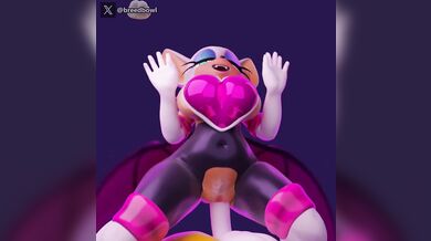 "Fantasy Fulfilled as Rouge Rides a Gargantuan Cock in the Breedbowl!"