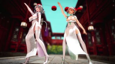 "Busty babe's boob-popping dancehall dance, MMM-DDD (000MMD)"