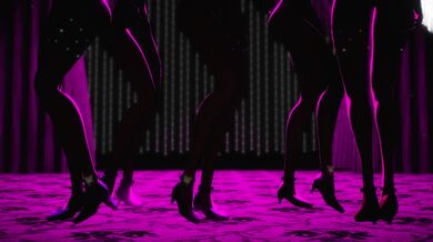 "Pole Dancing in a Dress Shop (MMD)"