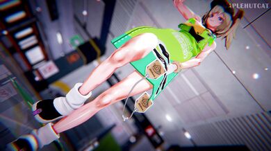 'Blazing hot lesbians Laysha and Chocolate Cream engage in passionate lovemaking with Burnice Whitea, in a fiery erotic scene.'