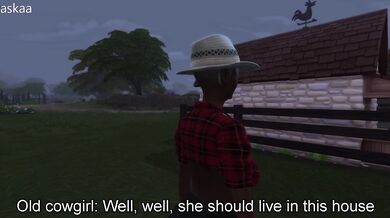 In the middle of the night, at the ranch, a young woman is awakened by an unexpected visitor who has come to fulfill her deepest desires.