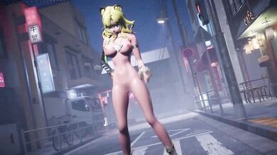 "Xilonen, the goddess of corn, gets a taste for something sweeter as she enjoys an apple pie with her lover in this MMDR18 hentai porn video."