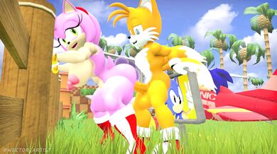 "Mascot Masturbation with Tails and Amy"