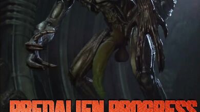 'Fallen Goddess of the Unknown Planet: Samus and the Predalien'