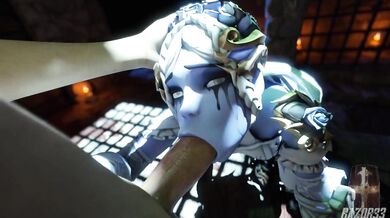 'Ghostly Widower Gets Sucked Off By His Bride'