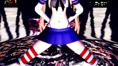 'The Wet and Wild Adventure of Shimakaze - MMD R15 Hamselvish'