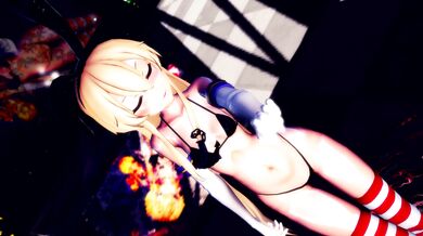 'The Wet and Wild Adventure of Shimakaze - MMD R15 Hamselvish'