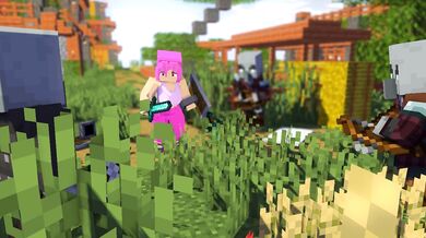 "The Jiggly, Juicy Adventure of Pinke and Her Illager Encounters"