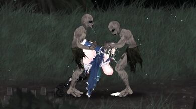 "Aradia, the Witch of the Woods, gets spit roasted by a group of horny ghouls in this epic hentai fantasy porno flick!"