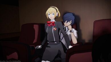 'Aigis, the Ultimate Defender of Justice, Takes it to the Next Level with a Sensual Ride on Her Trusted Steed'