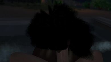 "Tasting her first Black Cock, she sucks it like a pro."
