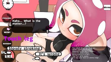 'One-on-one with the Octoling and her Girlfriend [TUKADA]'