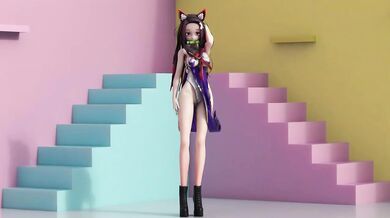 "Nezuko, the Sexy Robot Maid - Mixed with MMD and No.6"