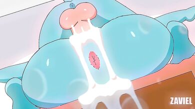 "Sexy Vampire Nympho Babe and her hot human lover fucking wild in the bedroom!"