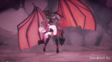 'The Mystic Isle: Vivi and the Magical Creatures - Vivi Overwhelmed by Giant Bats'