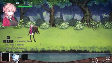 'Megan and the magical island - Megan attacked by giant reptiles.'