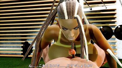 "Master Raven gets a Muscle Worship workout in Tekken"