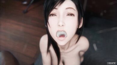 'Final Fantasy 7: Tifa Lockhart Blows BBC Vekkette'