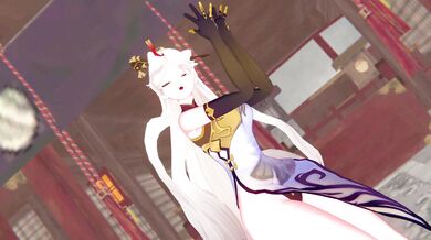 Watch this hardcore hentai video, featuring the sexy Genshin and her hot encounter with Ningguang.