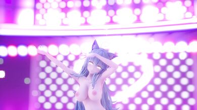 "Sensual Dancing with Nude Cat Ears - Ver. Lamy [moaning and groaning]"