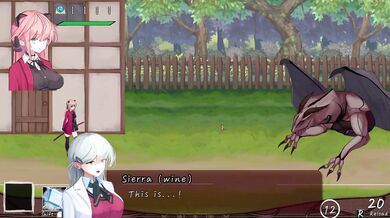 'Busty babe Vivi and her magical adventure on the enchanted island - Vivi gets ravaged by a mythical gargoyle.'