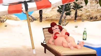 "Peg's Beach Encounter: Counter-Clockwise"