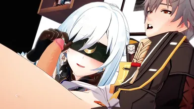 "Taste the sweet nectar of Jing Liu's sex!"