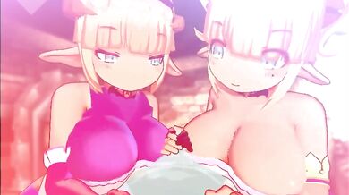 'Office Romance with Double Finger Milking and Desk Fucking'