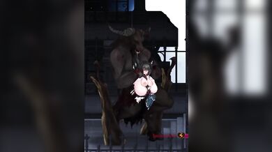 "Busty Elf Assassin Aradia and Monsterous Minotaur in the Game of Love: Night of Revenge"