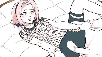 The Sexy Sakura and Haruno With a Smirking Dog