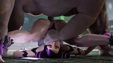 "The Ultimate Pleasure of Juri, Han and the Press Anal in RougeNine"